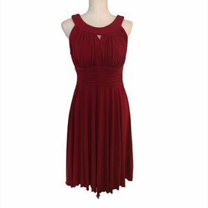 SIGNATURE BY SANGRIA Dress Women's Size 10 Re Sleeveless Stretchy Short Keyhole